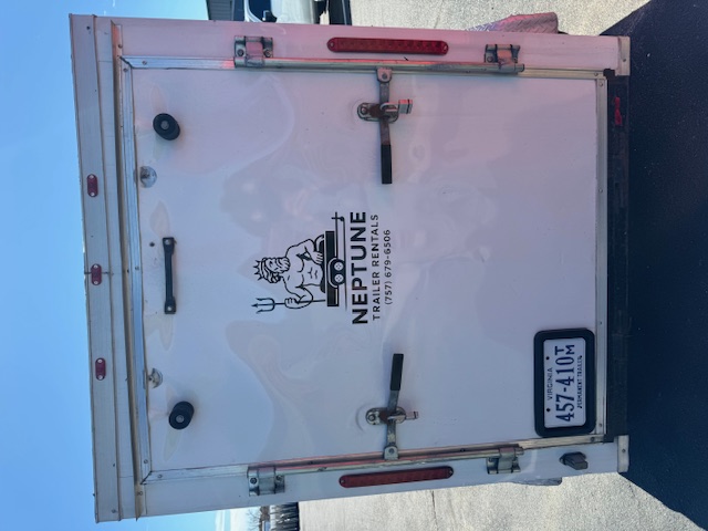 5x8 Enclosed Trailer rental view 2 - Neptune Trailer Rentals Virginia Beach