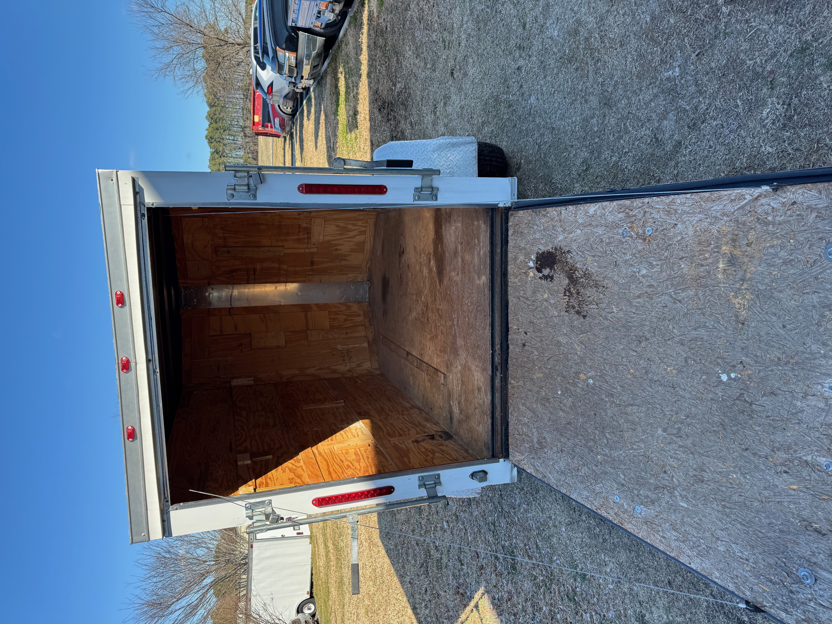 5x8 Enclosed Trailer rental view 3 - Neptune Trailer Rentals Virginia Beach