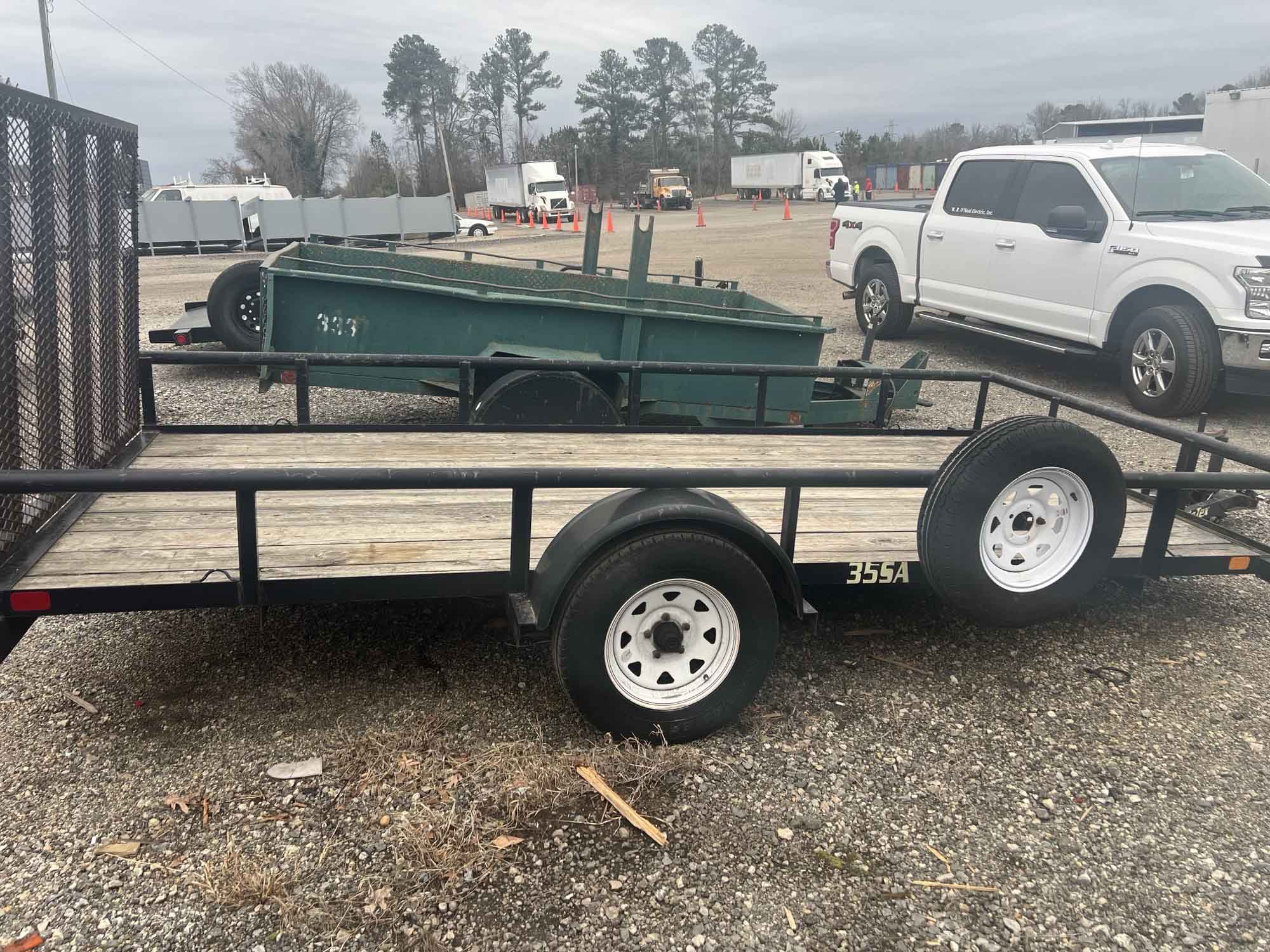 7x14 Utility Trailer rental view 3 - Neptune Trailer Rentals Virginia Beach